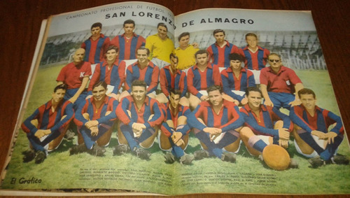 El Gráfico 2055 B- Poster San Lorenzo De Almagro 1958