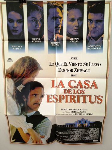 Afiche De Cine Original - La Casa De Los Espiritus