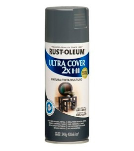 Pintura Spray Aerosol Rust-oleum Gris Oscuro Brillante 430ml