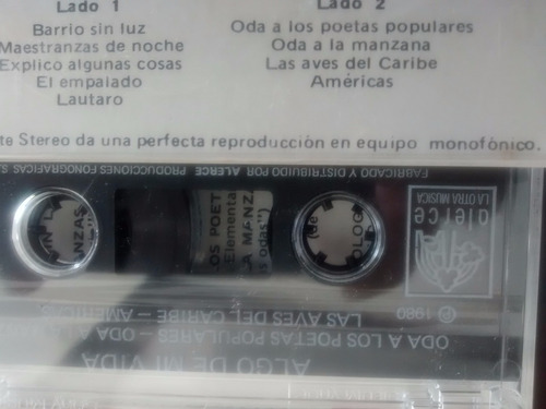 Cassette De Pablo Neruda - Algo De Mi (224