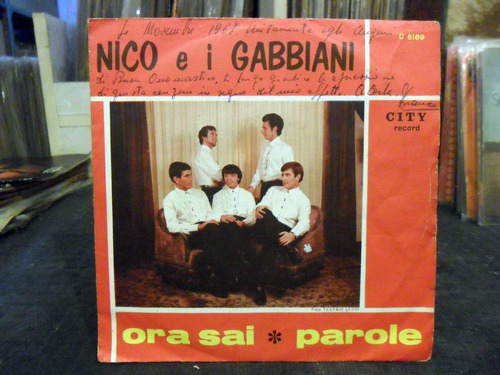 Nico E I Gabbiani Ora Sai Vinilo Simple Italiano Eureka