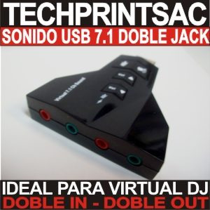 Tarjeta Sonido Usb Virtual Dj Profesional Doble In Doble Out