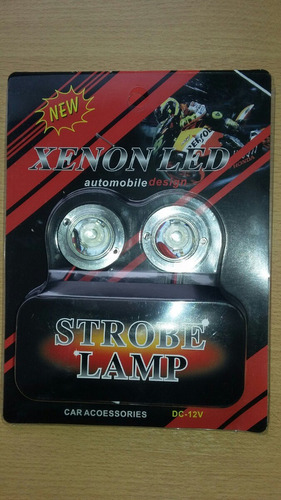 Luces Strobo Rojas Modelo Ojo Base Aluminio