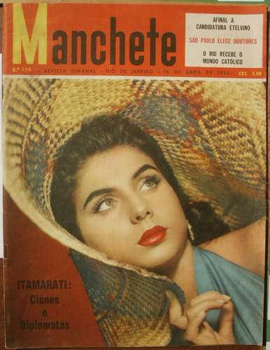 Manchete 1955 - Vestido Noiva Morineau* Cinema*