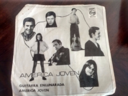 Vinilo Single De America Joven - Guitarra Enlunarada ( S47