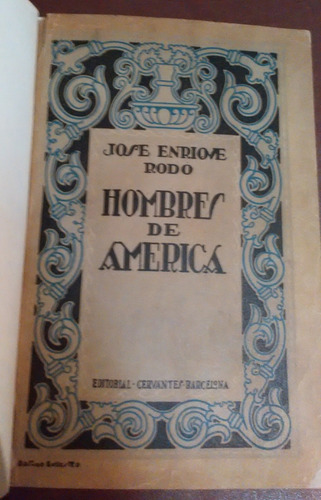 Hombres De América  Jose Enrique Rodo