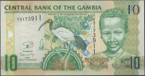 Gambia, 10 Dalasi Nd2001 Firma 15 P26a