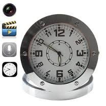 Reloj Espia Redondo Plateado 640x480p 2 Horas De Grabacion