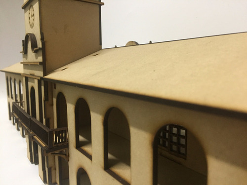 Imagen 4 de 7 de Maqueta Cabildo De Mayo Fibrofacil 3mm Unico Souvenirs