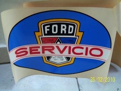 Calcomanía De  Publicidad Ford Servicios