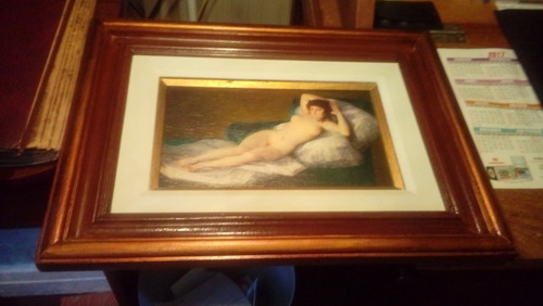 Goya: La Maja Desnuda, Reprodução Em Tela / Obra Soberba (Usado)