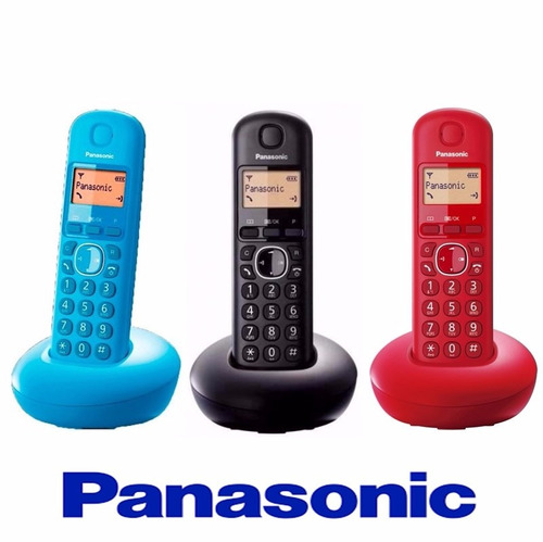 Telefone Sem Fio Panasonic Com Bina Kx-tgb210 Preto Vermelho