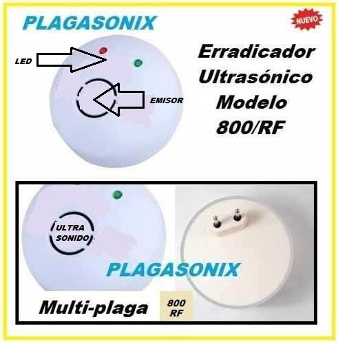 Imagen 5 de 10 de Ahuyenta Ratas Insectos Plagasonix 800/rf { Cuotas M. P.}