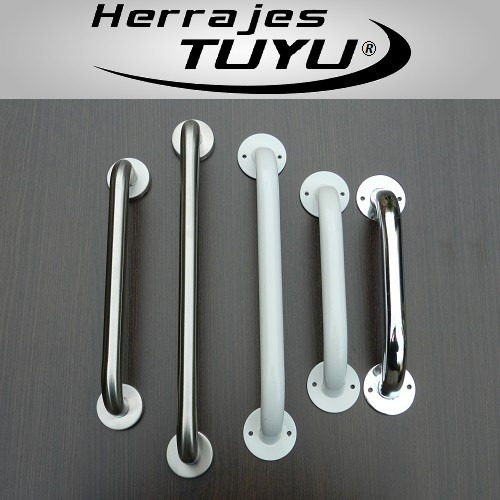 Imagen 2 de 4 de Agarradera Baño Seguridad Abuelos Blanca 45 Cm Economica