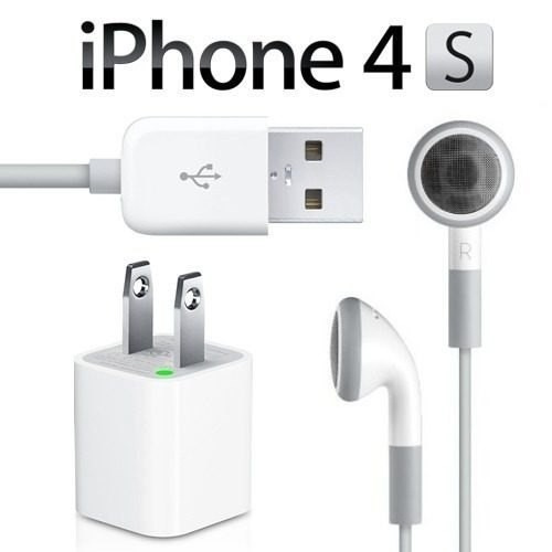 Audifonos C/ Volumen /cargador /cable/ iPhone 4 4s 3gs iPod