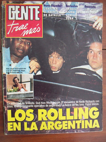 Gente 1542 9/2/95 M Jagger Rolling Stone K Richards A Suar