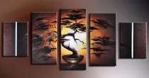 Comprar Cuadros Modernos Tripticos Abstractos Pintados En Tela