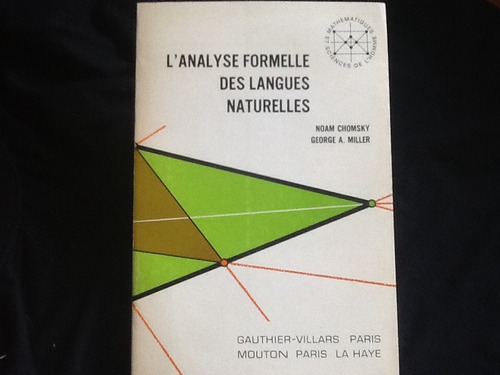 Noam Chomsky Analyse Formelle Des Langues Naturelles