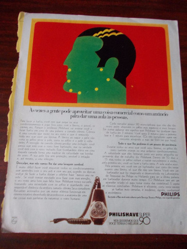 Propaganda Antiga - Philishave Super 90 - Sheraton Hotel
