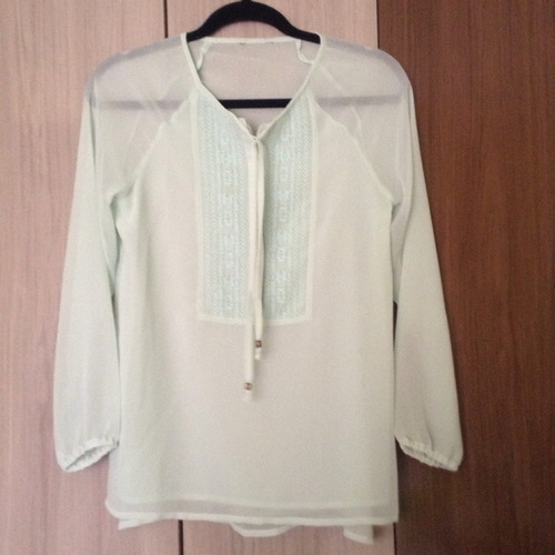 Blusa Gasa Verde Agua