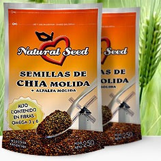 Chia Molida+alfalfa Natural Seed- Sin Gluten