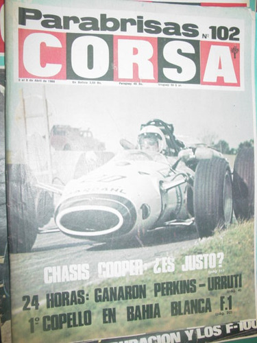 Revista Corsa 102 Chasis Cooper 24 Horas Perkins Urruti