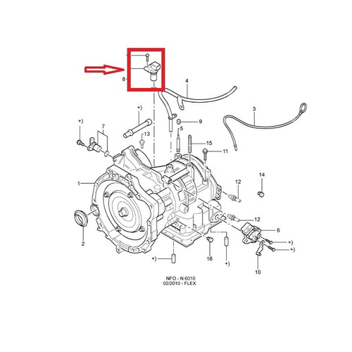 Sensor Rpm Rotação Cambio Automatico Ford Focus 8s4p-7m101aa