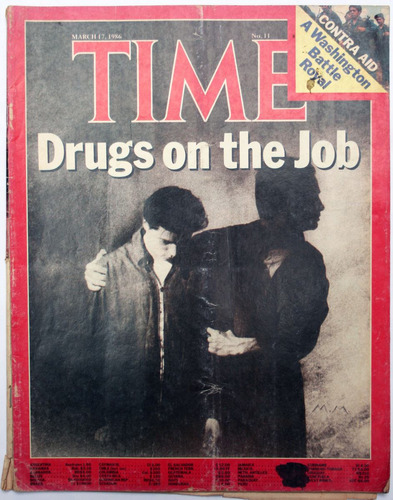 Revista Time March 17 Drugs On The Job 1986