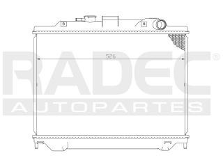 Radiador Nissan Urvan 2001-2002-2003-2004 L4 2.4lts Estandar