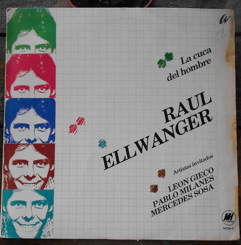 Raul Ellwanger La Cuca Del Hombre Gieco Milanes Sosa Lp Ex