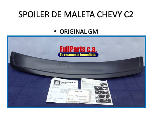 Spoiler De Maleta Chevy 2 Con Detalle Nuevo Original