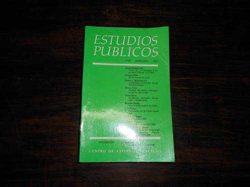 Estudios Públicos. N° 28. Primavera De 1987.