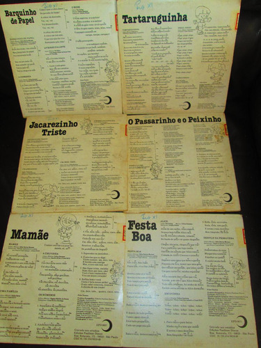 6 Disco Compacto Vinil Infantil Católico Paulinas Amarelinha