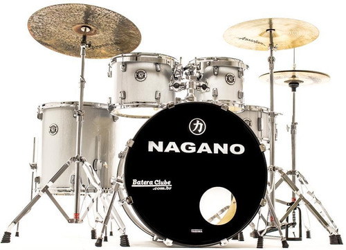 Bateria Nagano Garage Rock Ice Silver Sparkle 22¨,10¨,12¨,16