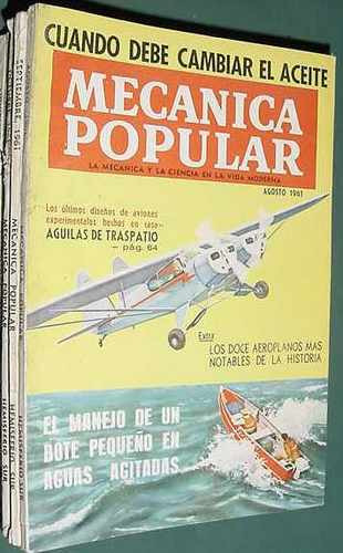 Revista Mecanica Popular Ago61 Pontiac Tempest Avion Jet