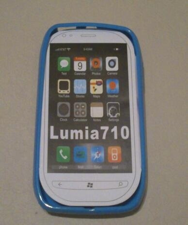 Imperdible Funda Tpu Celeste Nokia Lumia 710
