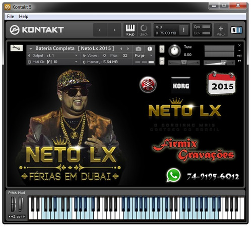 Kit Neto Lx 2015 + Ritmo Korg & Yamaha Frete Gratis E-mail