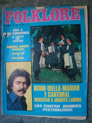 Revista Folklore 252 Los 4 De Cordoba Robles Berni Isella Ca