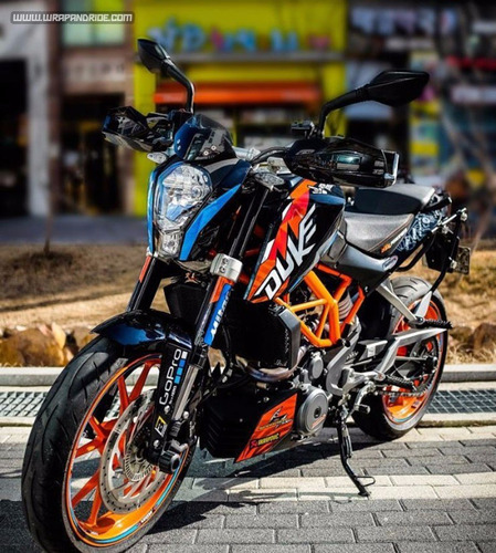 Imagen 3 de 5 de Ktm Duke 200 Calcas Stickerts Vinilos Para Motos Pegatinas