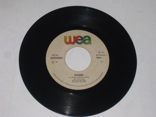 Chicago Es Dificil Decir... Disco Ep 7 Pulgadas 45 Rpm Vinil