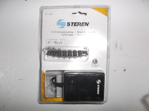 Adaptado De Corriente Steren De 3 A 12 Volts 2.5 A. 250 C/u.