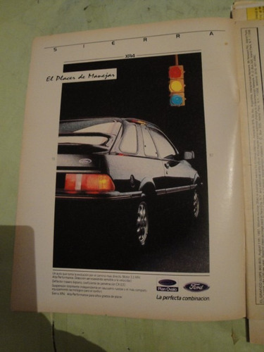 Publicidad Ford Sierra Xr4 Año 1987