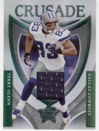 2007 Rookies & Stars Crusade Green Jersey Terry Glenn /250 (Usado)