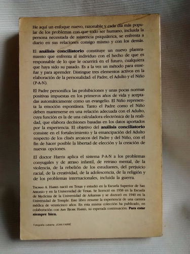 Imagen 3 de 4 de Yo Estoy Bien Tu Estas Bien Conciliatorio Thomas Harris