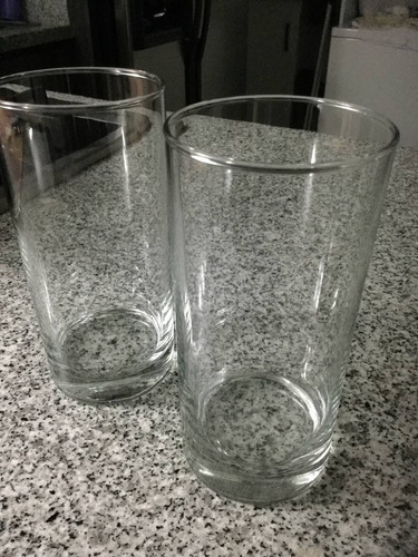 8 Vasos De Vidrio Cristal Resistente