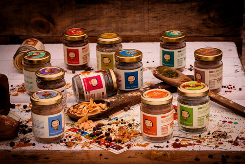 Especias Gourmet Niña Federica Caja Sin Sal X 12 Blends