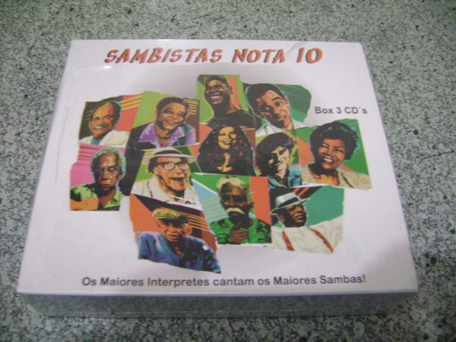 Cd - Sambistas Nota 10 Box Com 3 Cds Samba Antigo