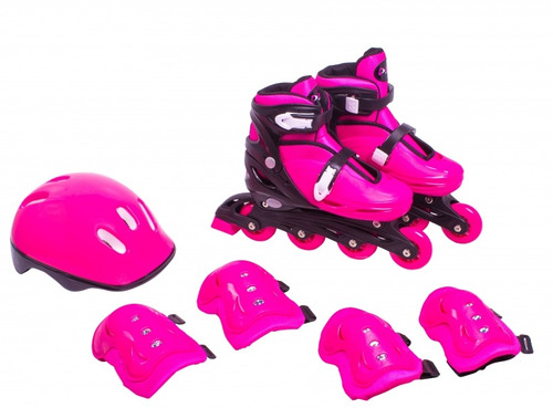 Kitroller Patins Radical Capacete Cotoveleira Joelheira Luva