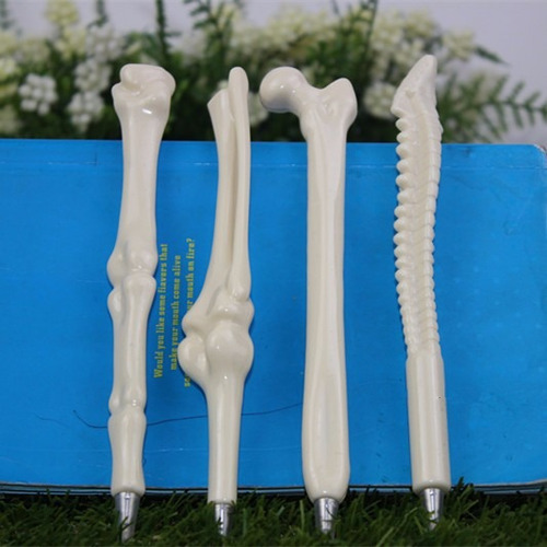 Imagen 7 de 10 de Lápiz Pasta Forma De Hueso 6 Lápices Para Médico Enfermera