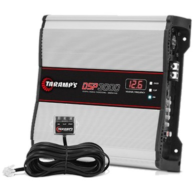 Modulo Taramps Dsp 3000w Rms Processador Digital Voltimetro